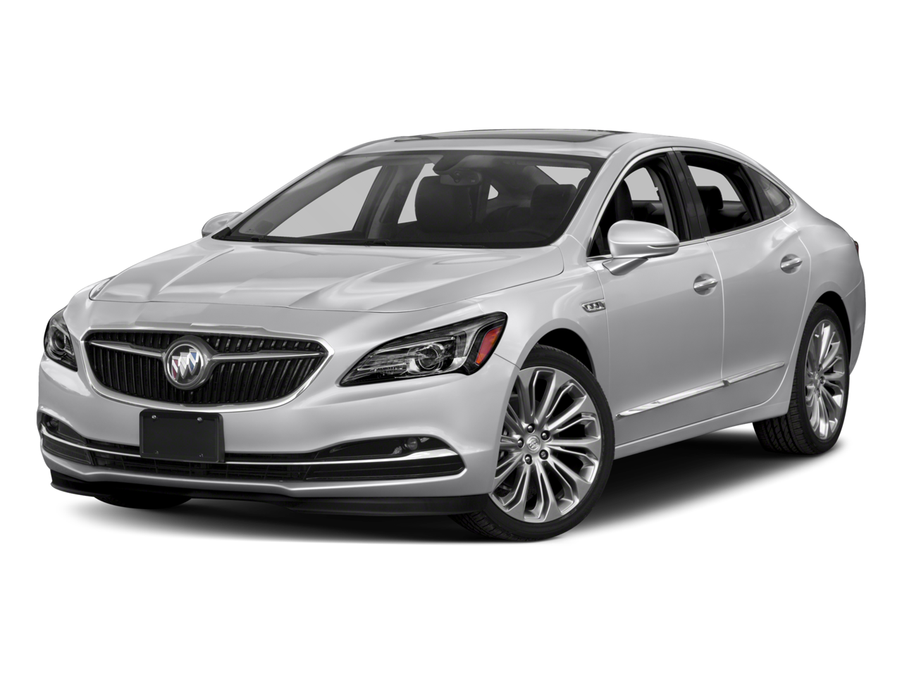 2017 Buick LaCrosse Essence in White Frost Tricoat — front three-quarter view