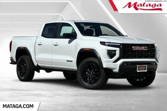 2026 GMC Canyon Elevation in Summit White — front three-quarter view