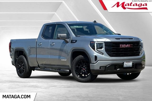 2026 GMC Sierra 1500 Elevation in Sterling Metallic — front three-quarter view