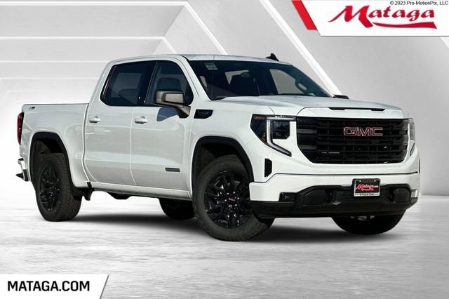 2026 GMC Sierra 1500 Elevation in Summit White — front three-quarter view