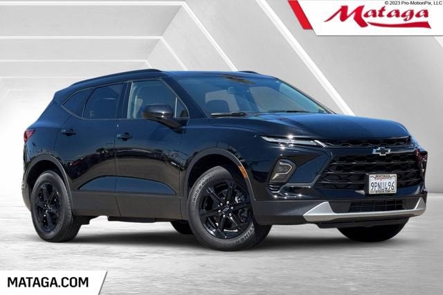 2024 Chevrolet Blazer 2LT in Black — front three-quarter view