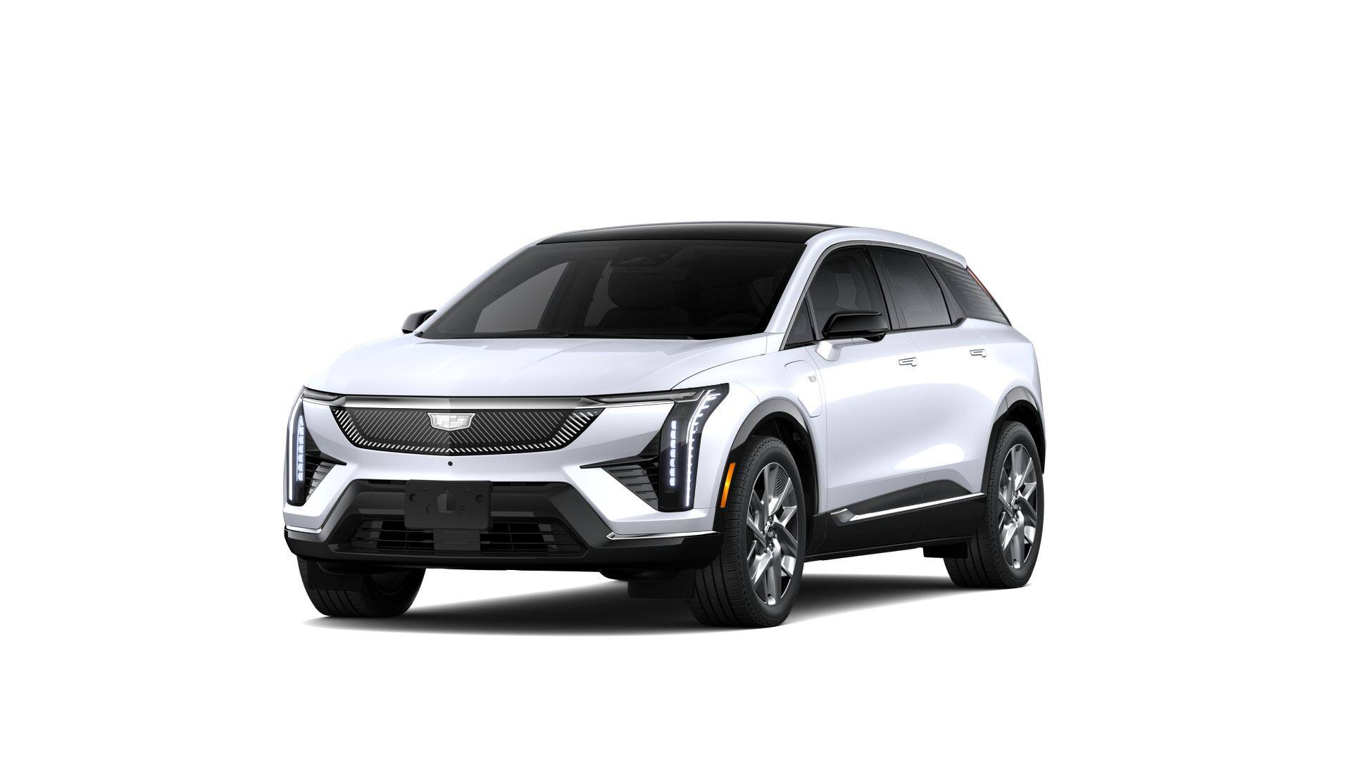 2026 Cadillac OPTIQ Luxury in Mary Kay Pearl Tri-Coat V — front three-quarter view